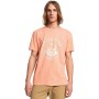 QUIKSILVER Drumroll Please T-Shirt - Peach Pink