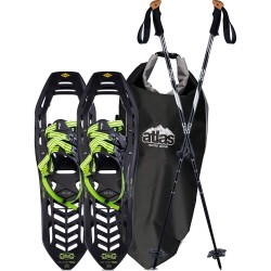 ATLAS Helium TRAIL Kit - Χιονορακέτες + Σάκος + Μπατόν - Black/Bright Green