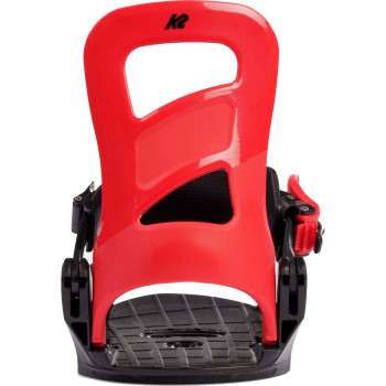K2 Mini Turbo Youth - Red - Kid's Snowboard Bindings 