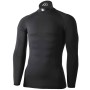 MICO 1450 Odor Zero Ionic+® Skintech - Men's long sleeves round neck Underwear - Black