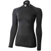 MICO 1455 Odor Zero Ionic+® Skintech - Women's long sleeves round neck Underwear - Black