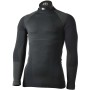 MICO 1850 Warm Control Skintech - Men's long sleeves round neck Underwear - Black