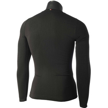 MICO 1431 Extra Dry Skintech - Men's long sleeves round neck Underwear - Black