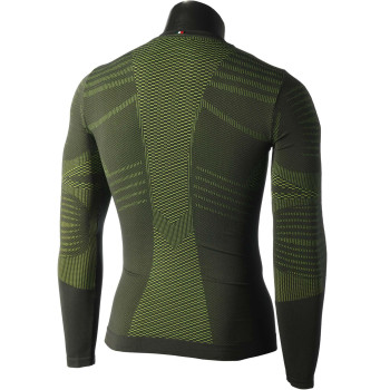 MICO 1431 Extra Dry Skintech - Men's long sleeves round neck Underwear - Green Prato