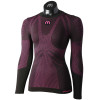MICO 1436 Extra Dry Skintech - Women's long sleeves round neck Underwear - Black Fucsia
