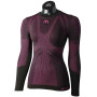 MICO 1436 Extra Dry Skintech - Women's long sleeves round neck Underwear - Black Fucsia