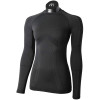MICO 1455 Odor Zero Ionic+® Skintech - Women's long sleeves round neck Underwear - Black