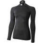MICO 1455 Odor Zero Ionic+® Skintech - Women's long sleeves round neck Underwear - Black