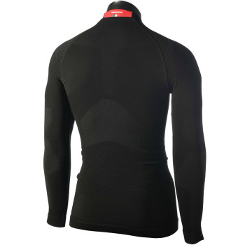 MICO 1481 Super Thermo Primaloft® Skintech - Men's long sleeves mock neck Underwear - Black