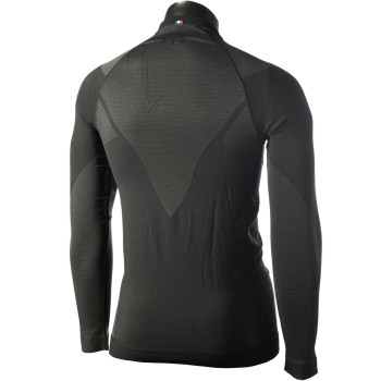 MICO 1850 Warm Control Skintech - Men's long sleeves round neck Underwear - Black