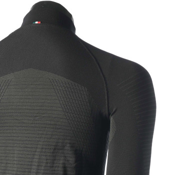 MICO 1856 Warm Control Skintech - Women's long sleeves round neck Underwear - Black