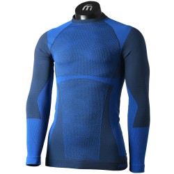 MICO 1850 Warm Control Skintech - Ανδρικό ισοθερμικό long sleeves - Blue Piombo