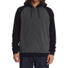 DC Fineline - Reversible Zip Up Fleece Hoodie for Men - Black