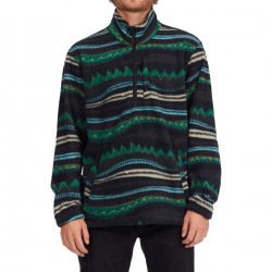 BILLABONG Boundary - Half Zip Mock Neck Fleece for Men - Black