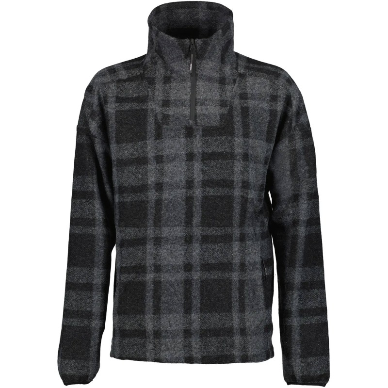 ICEPEAK Mount - Men's 1/4 ZIP fleece/wool - Lead Gray