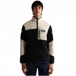 NAPAPIJRI Yupik 3 - Men's Full Zip Fleece - Blk/Nat/Bei
