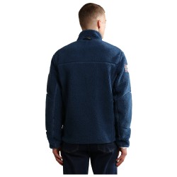 NAPAPIJRI Yupik 3 - Men's Full Zip Fleece - Blue Ensign