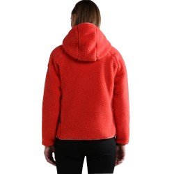 NAPAPIJRI Yupik 1- Γυναικείο φλίς Hoodie με Φερμουάρ - Pink Ruspberry