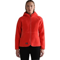 NAPAPIJRI Yupik 1- Γυναικείο φλίς Hoodie με Φερμουάρ - Pink Ruspberry