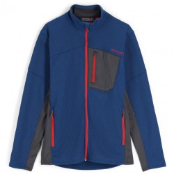 SPYDER Bandit Hybrid Full Zip - Men's fleece Jacket - Abyss Volcano
