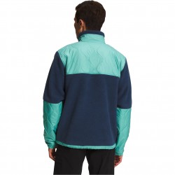 The North face Royal Arch - Men's Full-Zip Fleece - Summit Navy/Wasabi/Fuschia Pink