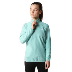 THE NORTH FACE Women's 100 Glacier 1/4 Zip Fleece - Wasabi