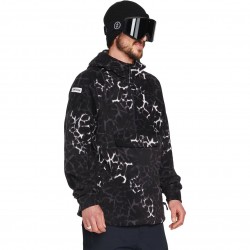 VOLCOM V-Science Fleece - Ανδρικό φλίς 1/2 Zip Hoodie - Black Giraffe