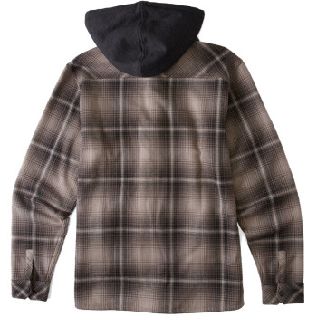 Bilabong Furnace Bonded - Men's Hooded Flannel Shirt - Black