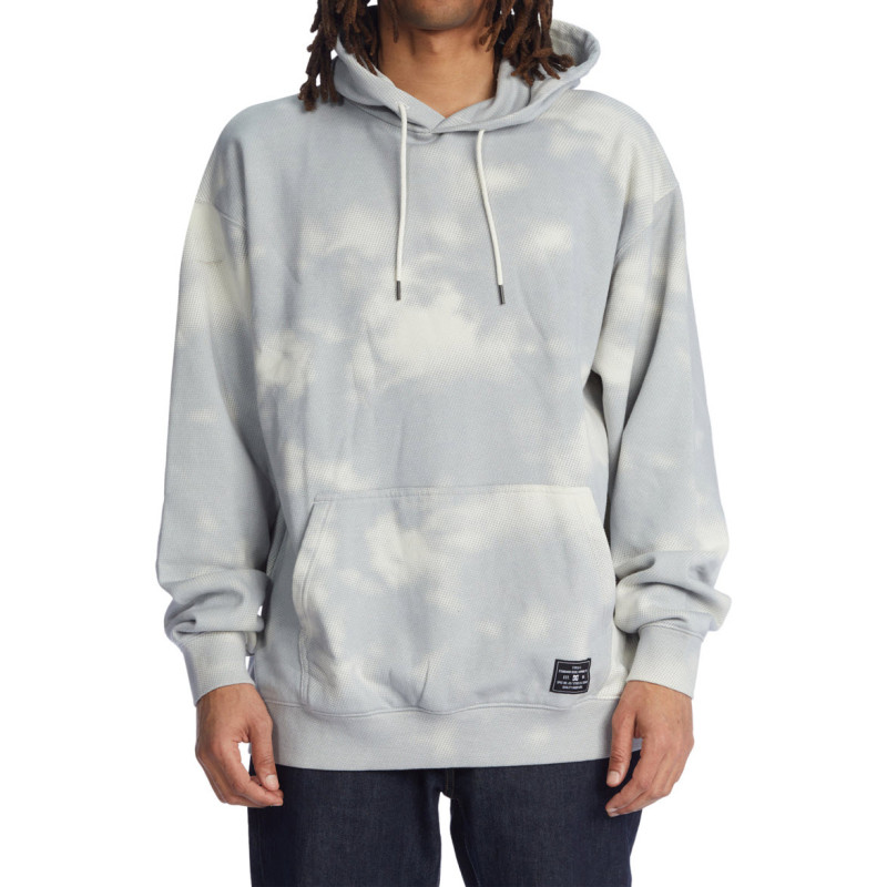 DC New School - Hoodie for Men - Lily White Halftone smoke