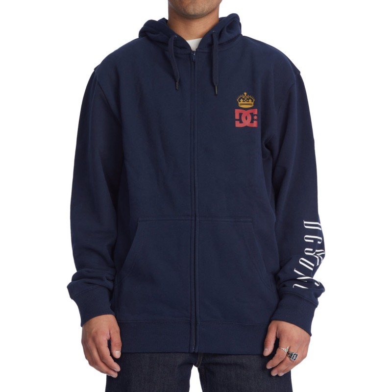 DC The Hills - Zip Up Hoodie for Men - Navy Blazer