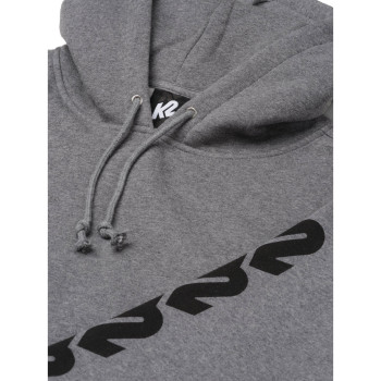 K2 Chain Logo Hoodie - Men's Pullover Hoodie - Charcoal Heather