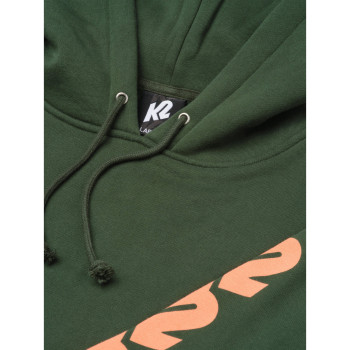 K2 Chain Logo Hoodie - Men's Pullover Hoodie - Dark Green