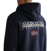 NAPAPIJRI B-Ayas 1 Men's Full Zip Hoodie Sweatshirt - Blue Marine