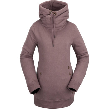 VOLCOM Tower Pullover Fleece - Women's Hoodie - Rosewood