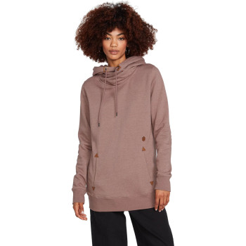 VOLCOM Tower Pullover Fleece - Women's Hoodie - Rosewood