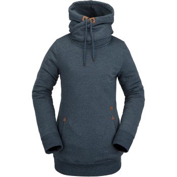 VOLCOM Tower Pullover Fleece - Women's Hoodie - Storm Blue