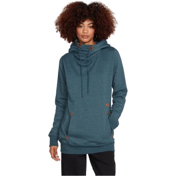 VOLCOM Tower Pullover Fleece - Women's Hoodie - Storm Blue