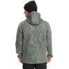 QUIKSILVER Shredder - Technical Half Zip DWR Hoodie - True Black/Fade Out Camo