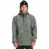 QUIKSILVER Shredder - Technical Half Zip DWR Hoodie - True Black/Fade Out Camo