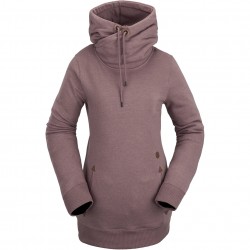 VOLCOM Tower Pullover Fleece - Γυναικείο φούτερ με κουκούλα - Rosewood