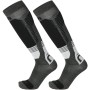 MICO 112 Light weight Natural Merino ski socks - Antracite Melange