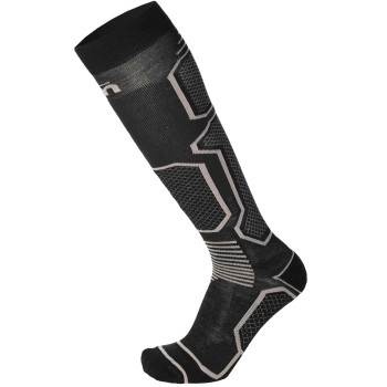 MICO 249 Medium weight Warm Control - Ski socks - Black/Gray