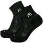 Mico 1283 Light weight Extra Dry run ankle socks 2 pairs pack- Black