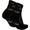 Mico 1283 Light weight Extra Dry run ankle socks 2 pairs pack- Black