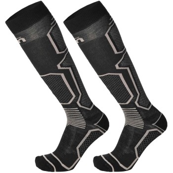 MICO 249 Medium weight Warm Control - Κάλτσες Ski - Black/Gray MICO 249 Medium weight Warm Control - Κάλτσες Ski - Black/Gray