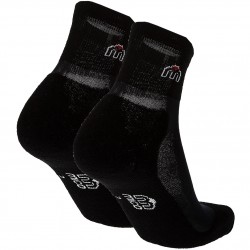 Mico 1283 Light weight Extra Dry run - Kάλτσες αστράγαλου 2 ζεύγη - Black