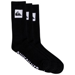 QUIKSILVER 3 Pack - Crew Κάλτσες Ανδρικές - Black