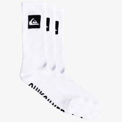 QUIKSILVER 3 Pack - Crew Κάλτσες Ανδρικές - White