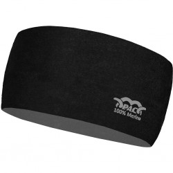 P.A.C. Merino Headband 100 % Merino wool - Κορδέλα - Total Black