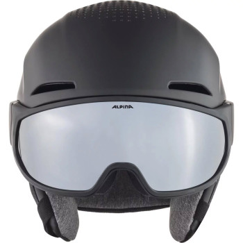 ALPINA Alto Hi-EPS + Visor Q-Lite - Ski/Snowboard Helmet - Black matt